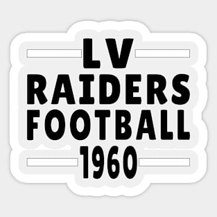 LV Raiders Football 1960 Classic Sticker